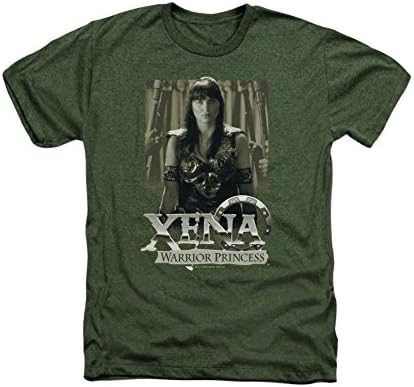 Xena Warrior Princess Fantasy TV Series Serious Xena Adult Heather T-Shirt Tee