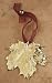 Gold Plated Maple Leaf Ornament - Made with Real Leaf!