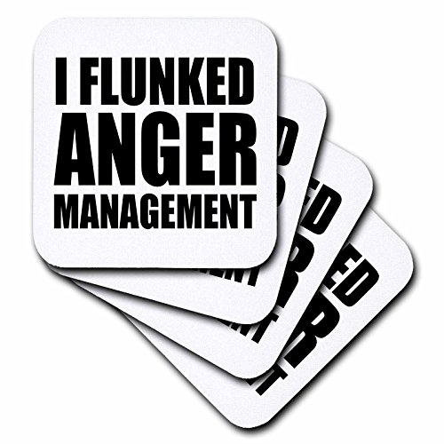 Tory Anne Collections Quotes - I FLUNKED ANGER MANAGEMENT - set of 4 Coasters - Soft (cst_223105_1)