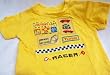 Baby Boy 3-6 Months, Yellow Racing Shirt, Turbo Racer, Great for Halloween Costume