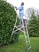 LADDER PLATFORM (659) - A SAFE & STABLE PLATFORM FOR ANY JOB - OVERALL REACH OF 11FT - 12FT