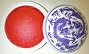 Vermilion Ink Pad for Seals in China Cup measured 4
