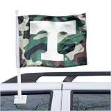 Tennessee Volunteers Camo Car Flag