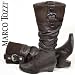 Extravaganter Marken - Stiefel von Marco Tozzi mit trendigem Strickbund, in mocca antic