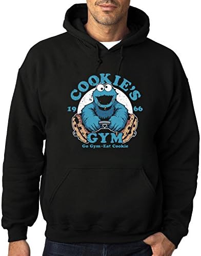 Men's Cookies Gym Heavy Blend Adult Hoodie Sweatshirts M Black hot