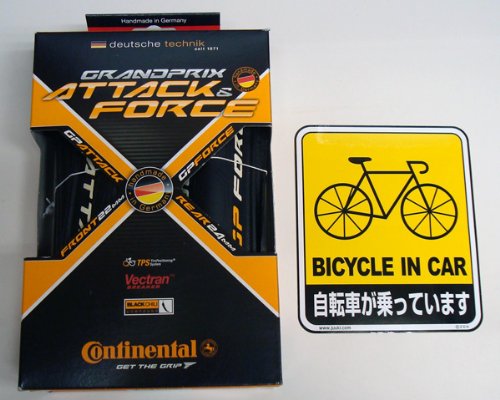CONTINENTAL コンチネンタル GRAND PRIX グランプリ ATTACK＆FORCE アタック＆フォース 前後＋スッテカーセット