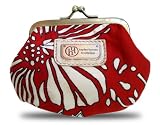 Capri Coin Purse, Red Palm