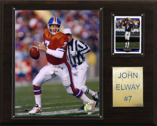 NFL John Elway Denver Broncos Player Plaque