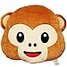 EvZ Emoji Cheese Smile Face Emoticon Cushion Stuffed Plush Soft Pillow, Official Certified, 32cm Yellow