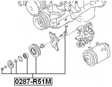11925Vc801 - Pulley Idler For Nissan - Febest