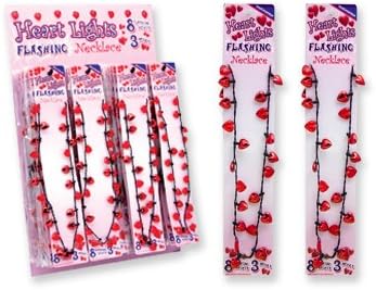 Valentine's Day Heart Lights Flashing Necklace (Sold Individually)