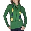 Merona&reg; Women's Crew Solid Knit Sweater with Scarf - Green