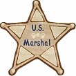 Western Marshall Badge Shaped Kids Rug
