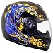 Advanced Hawk Grim Reaper Black Full Face Motorcycle Helmet