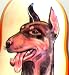 Russian Nesting Doll Dog Doberman pinscher English Cocker Spaniel Great Dane Viszla Chihuahua 5 Pc / 7in #dg22