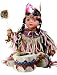 Search Our Specialty Mall : ANEVAY 24" Porcelain Indian w/Drum Doll By Duck House~Retired