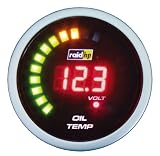 Zoom Produkt-Bild: Raid HP 660535 Zusatzinstrument &Ouml;ltemperaturanzeige Serie Night Flight Digital Red