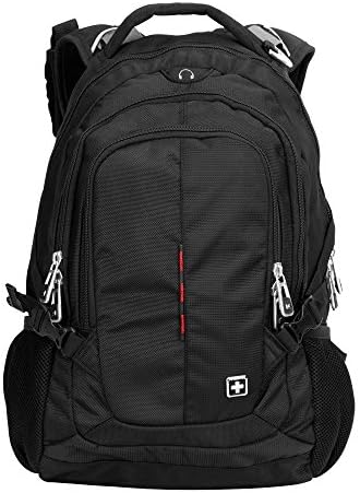 Backpack,SWISSWIN Laptop Backbag Multifunctional Lightweight Travel Bags Waterproof Hiking Bags Students School Shoulder Backpacks Macbook Business Bag(black)