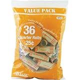 1 X Quarter Coin Wrappers, 36 Per Pack - 2 Pack (72 Total)