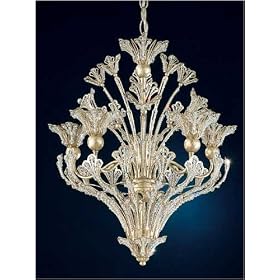 Schonbek 7882-23A Etruscan Gold Swarovski Rivendell Crystal Eight Light Up Lighting Two...