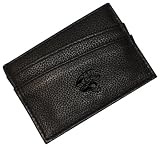 NFL Jacksonville Jags Debossed Black Leather Money Clip