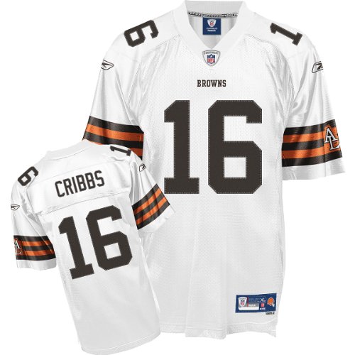 Reebok Cleveland Browns Joshua Cribbs Premier White Jersey Medium