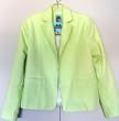 Green Seersucker Blazer Jacket with Notch Collar Fully Lined 2 Pockets Sizes XS-XL