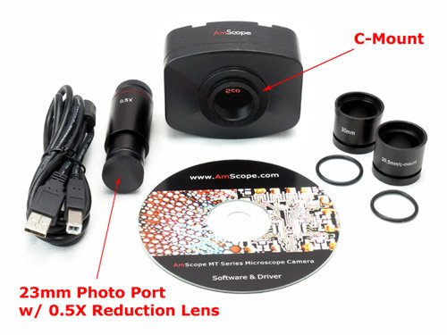AmScope 10MP Microscope Photo Video Digital Camera Compatible with Windows 2000/XP/Vista/7 and Mac OS 10 AmScope 10MP Microscope Photo Video Digital Camera Compatible with Windows 2000/XP/Vista/7 and Mac OS 10