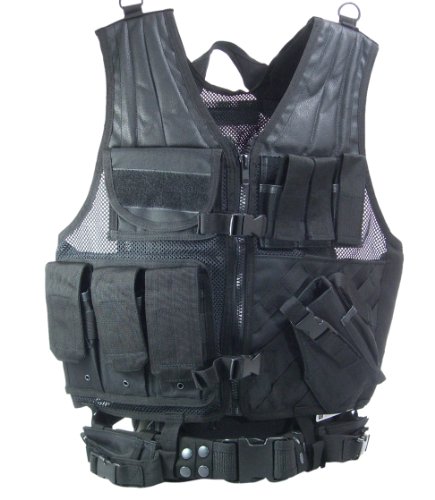 Black Cross Draw Tactical Vest