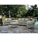 Anacara Saratoga All-Weather Wicker Conversation Set Charcoal - AN199