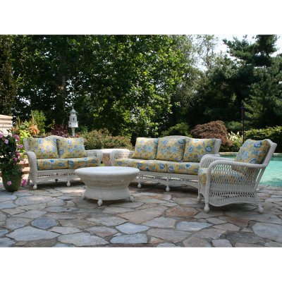 Anacara Saratoga All-Weather Wicker Conversation Set Charcoal - AN199
