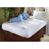 Biddeford Electric Heated Warming Mattress Pad, 50% Cotton/50% Polyester, Quilted with Digital Controller (s) , Queen