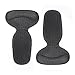 ViMall [Sale] Heel Grip/Heel Liner/Heel Cup/Pad/Cushion, Comfortable Adhesive Silicone Gel Padded Shoe Snug Shoe Back Inserts Pads Insoles with Arch Support (Black(1 Pair))