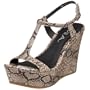 MIA Women's Coleen  T-Strap Wedge Sandal
