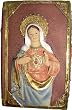 Sacred Heart of Mary - Polyresin Box - 5"x1.4"x3"