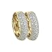 14K Yellow Gold 1/4 ct. Diamond Hoop Earrings