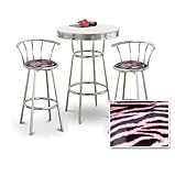 IMAGE OF Chrome Bar Table & 2 Chrome 29