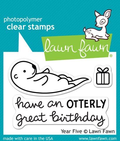 LF807 Lawn Fawn Clear Stamp - Year Five
