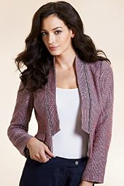 Per Una Speziale Herringbone Tweed Jacket with Linen