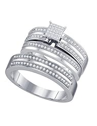 0.40CTW DIAMOND MICRO PAVE TRIO SET