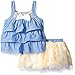 Little Lass Girls' 2 Piece Scooter Set Daisy Chambray