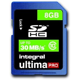 Integral UltimaPro 8Gb SDHC High Speed Class 10 (30MB/s) Card