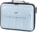Oliepops Sky Blue & White Polka Dot Laptop Case fits 15 - 17  inch