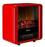 Dimplex MCF15R Electric Micro Fire with Optiflame Effect, 1.5 Kilowatt, High Gloss Red