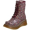 Sugar Little Kid/Big Kid Rockband Ditzy Shoe,Burgundy,1 M US Little Kid