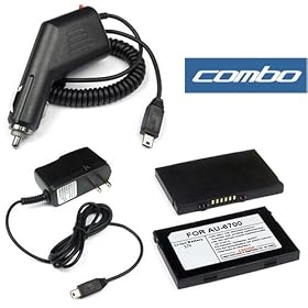 3 Pieces Value Combo Of Audiovox PPC-6700 Standard Battery + Vehicle Power Charger with IC... by 