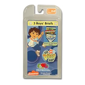Fruit of the Loom Boys 2-7 Fruit Of The Loom Boys Go Diego Go Briefs Prints