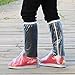 i-BOSOM Reusable Waterproof Outdoor Protective Rain Boot Shoe Covers (Medium, Transparent)
