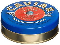 Taste Specialty Foods Golden Osetra, Gueldenstaedti, Farmed, 8-Ounce Tin