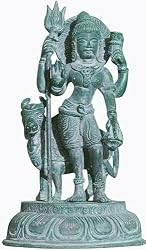 Collectible Figurines Lord Shiva Hindu Religious Brass Statue (shiv008)